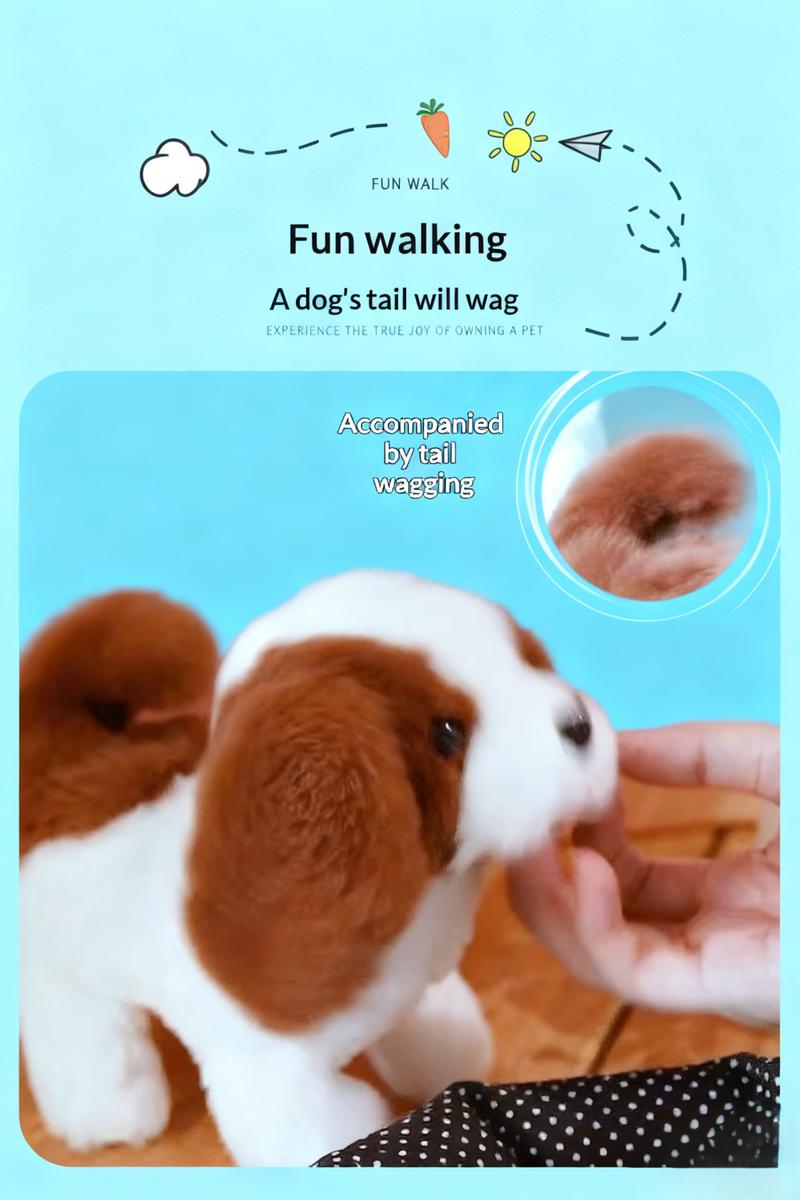 New Realistic Robotic Dog Plush Toy – Interactive Puppy That Walks, Barks & Wags Tail, Adorable Smart Pet Toy for Kids & All Ages, Perfect Christmas Gift for Dog Lovers and Family Fun A good gift for Valentine's Day tail wagging New Realistic Robotic Dog Plush Toy – Interactive Puppy That Walks, Barks & Wags Tail, Adorable Smart Pet Toy for Kids & All Ages, Perfect Christmas Gift for Dog Lovers and Family Fun A good gift for Valentine's Day tail wagging