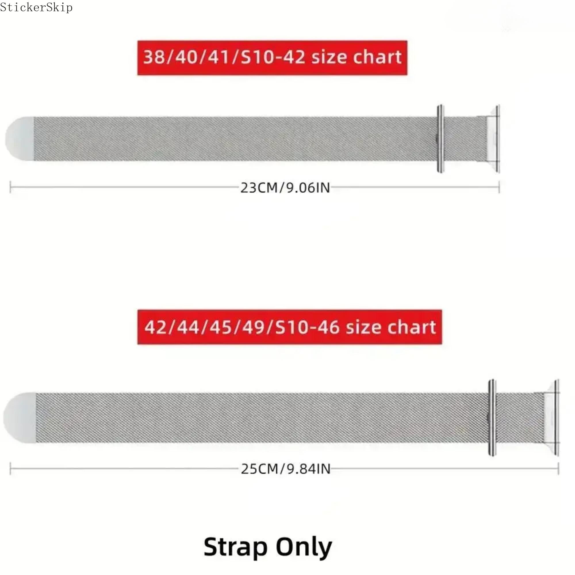 2026 New Milanese Loop Apple Watch Band – Magnetic Stainless Steel Mesh Strap for Women & Men, Adjustable Breathable Waterproof Wristband Compatible with 38–49mm Series 1–11, SE & Ultra, Daily Wear & Business Gift