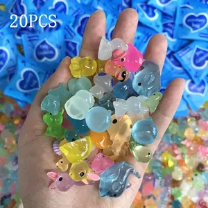 20pcs/50pcs Mystery Luminous Resin Animal Blind Bag, Cute Animal Blind Bag, Creative Resin Animal Blind Bag Gift, Perfect Blind Bag Gifts Suitable For Family, Friends, Lovers And Classmates, Random Surprise Set, Blind Pack