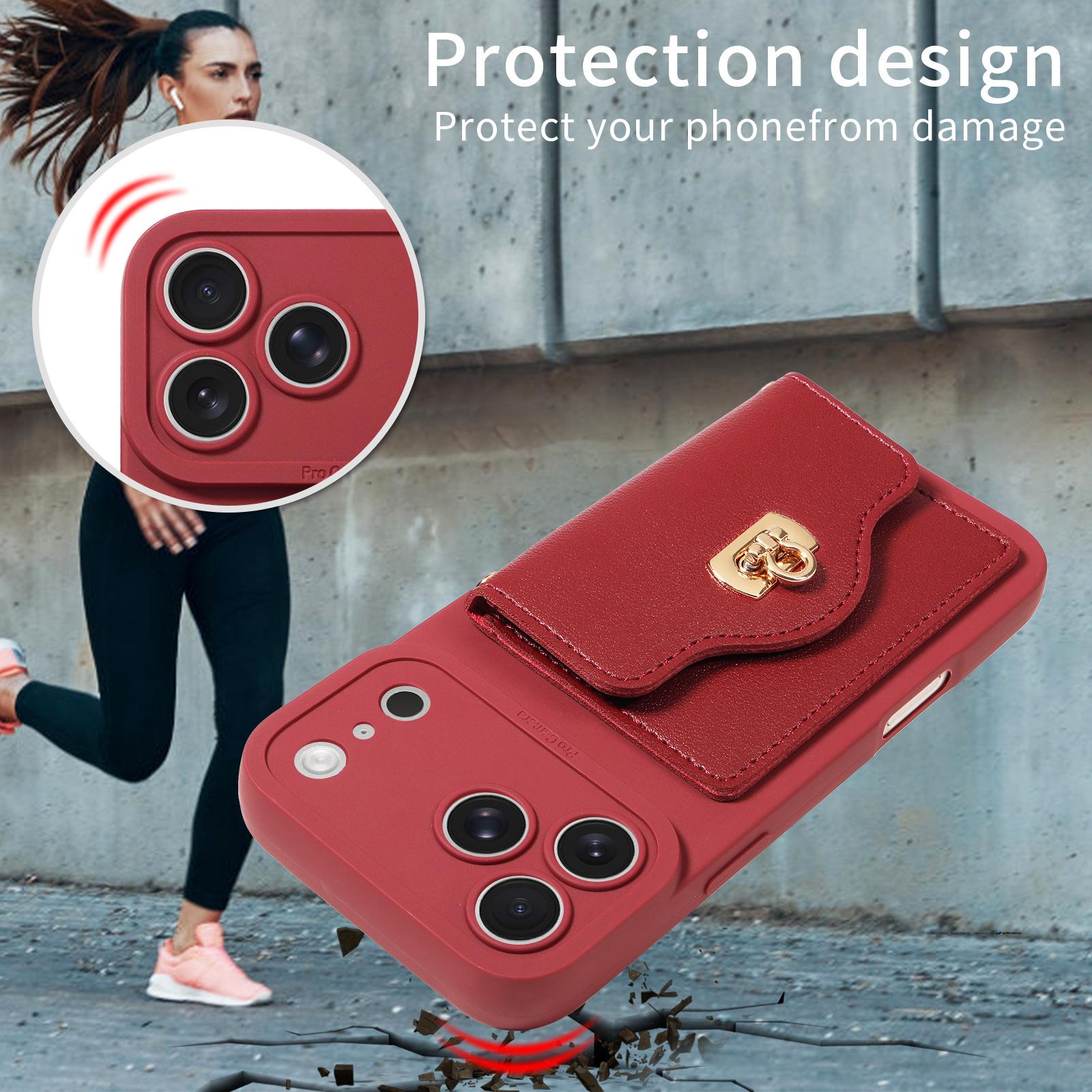 iPhone 17 Pro Max Case with Stand Full Body Protection Air Cushion Shockproof Cover for Apple Phones