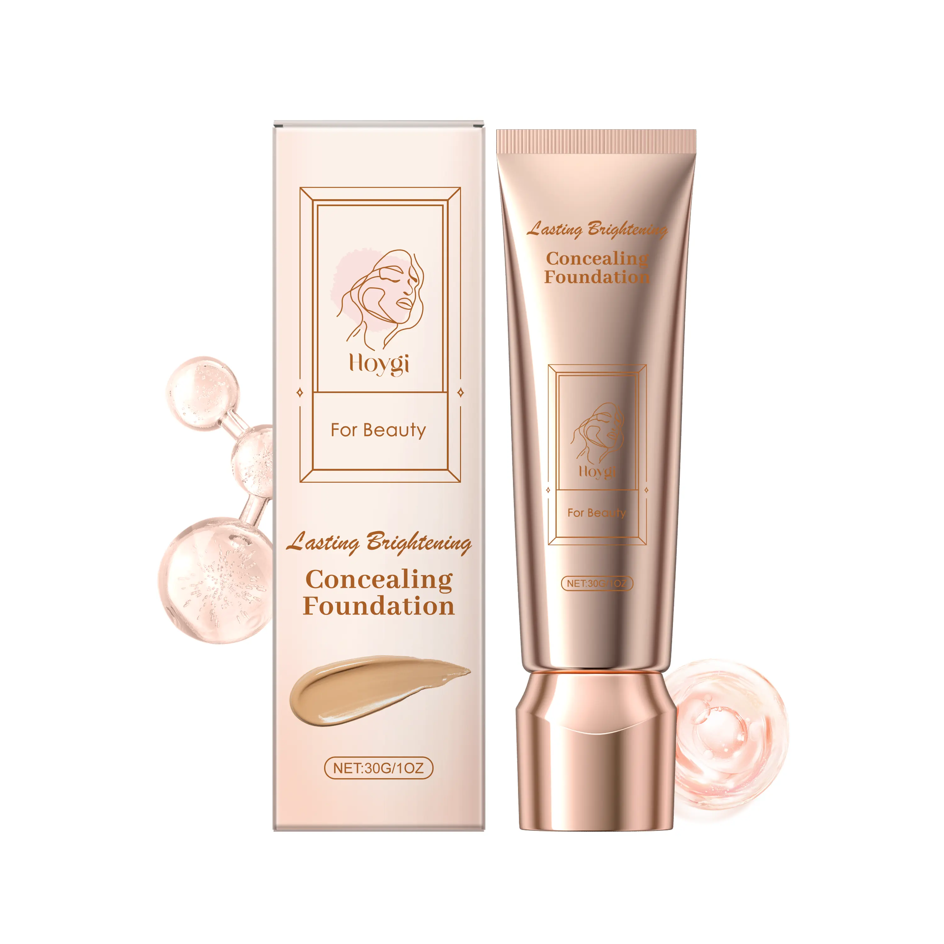 Hoygi Concealer Foundation, Moisturizing Light And Long Lasting Makeup, Refreshing Moisturizing Skin Care, Moisturizing Foundation