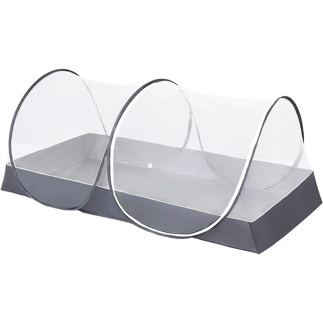 Net for Bed,Large Tent Foldable Net Bed for Bed Camping Travel,Free Installation (Gray,1PC)