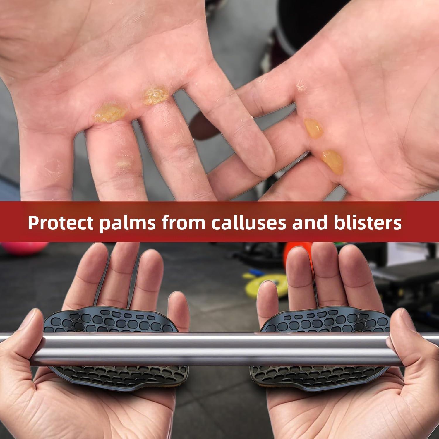 Silicone anti-slip grip pad for weightlifting grip trainer