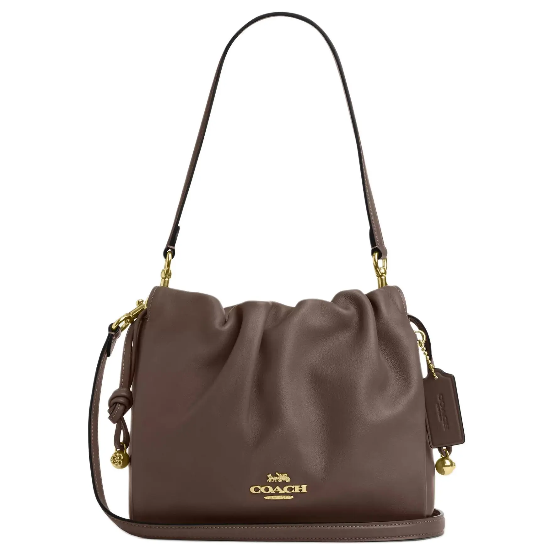 Coach Faye 22 Leather Crossbody Shoulder Bag for Women, Small Size, Tan