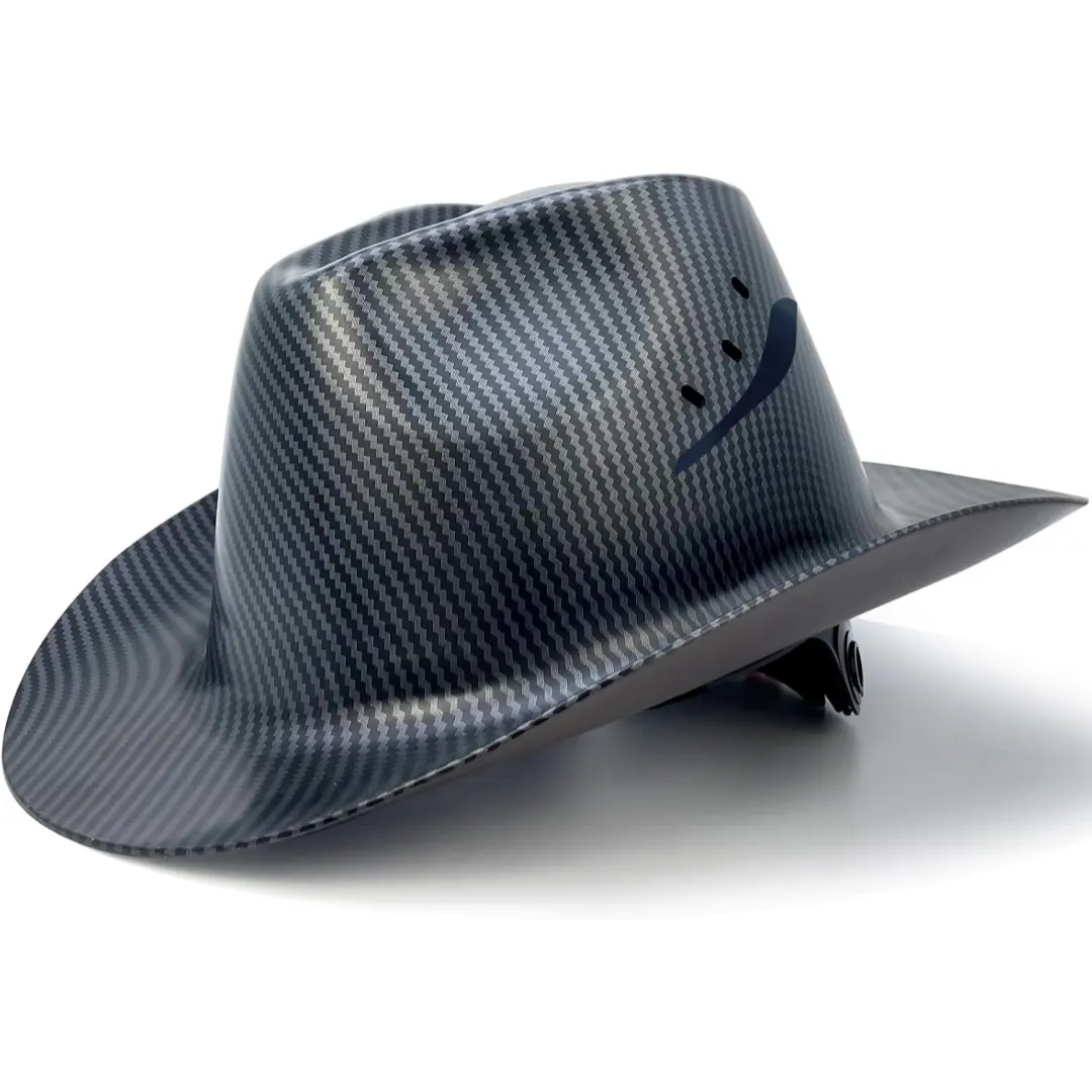 Wide Brim Vented Cowboy Cap Hard Hat, Outdoor Ranch Hat with Adjustable Fit, Lightweight Sun Protection for Gardening, Farming, Hiking, Fishing, Beach, Daily Wear