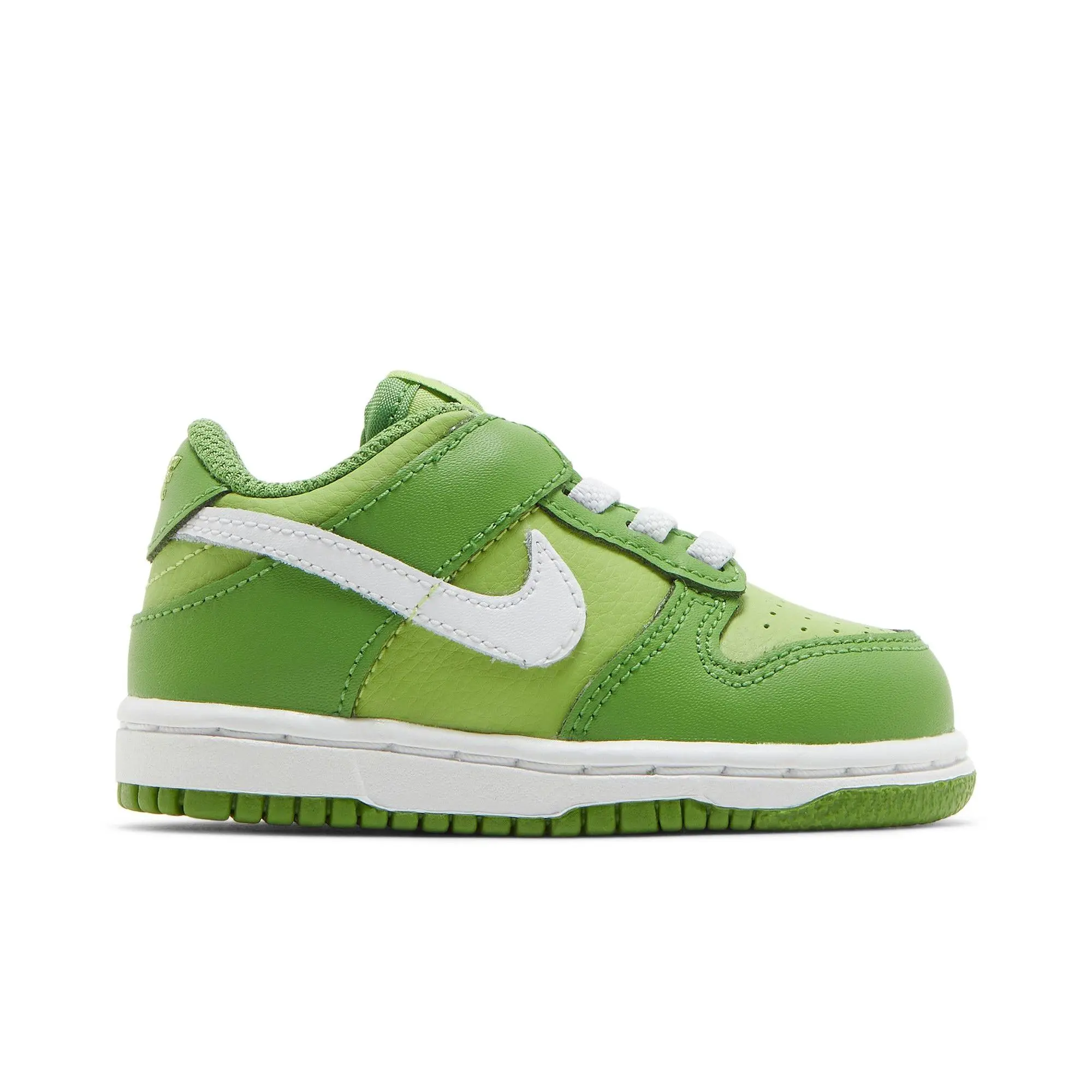 Nike Dunk Low PreSchool 'Chlorophyll' (Unisex) Chlorophyll/Vivid Green/White childrens skate shoes DH9756 301