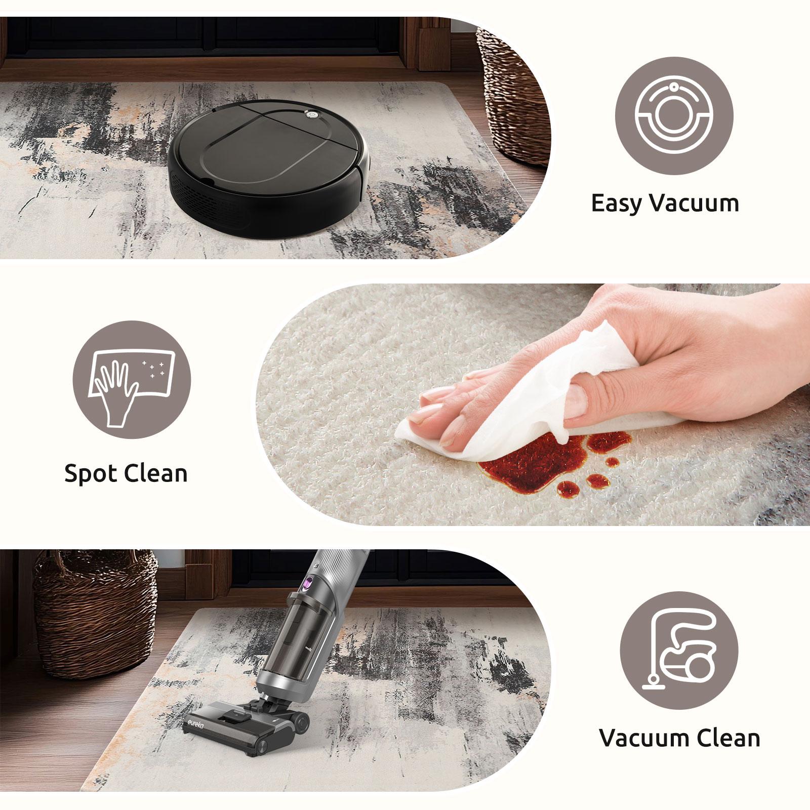 Soft Comfortable Carpet with Modern Simple Design, Ideal Modern Abstract Rug for Bedroom, Kitchen, Living Room, Dressing Room and Bedside Indoor Use, Home Decor Rug, Holiday Gift