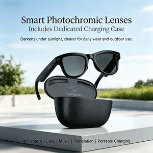 2026 New 800mp HD Camera Smart Glasses, Bluetooth-compatible Gpt Chat, Ai Translation, Voice Assistant, Unisex Sunglasses for Outdoor, Driving, Office
