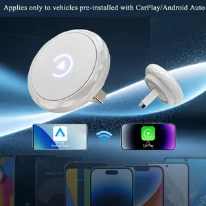 Deals for You Days,2026 Latest Upgrade Wireless carplayAdapter for iPhone/Android Auto- Fast Connection,NoLatency,Hands-Free Call wireless adapter Mini USB Designfor Cars with Wired CarPlay Plug and Play Easy Use.pleasemake sure the car has wired CarPlay.