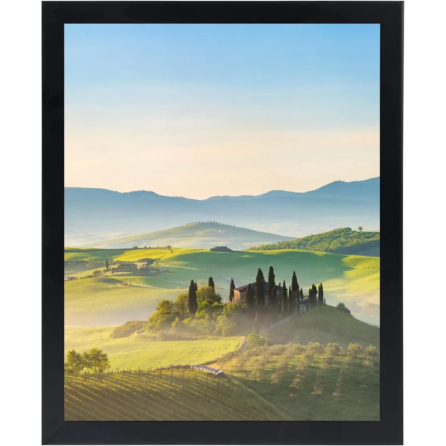 19.25x26.75 Black Picture Frames with Plexiglass Wall Gallery Photo Frames Horizontal Vertical Wall Mounting for Home Office Decoration