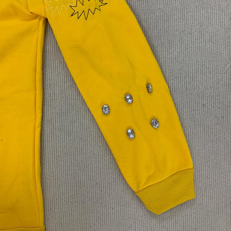 Autumn Winter Hoodies Casual Streetwear Daily Wear Hip Hop High Street Style Rhinestone Embroidery Zipper Sweatshirt Long Sleeve Loose Fit For Men Women Teens Trendy Fashion