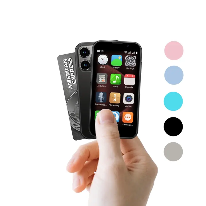 Pocket Smartphone, 3-Inch Full-Screen Display, Mtk6580 Quad-Core Processor, Dual Sim Global Network, 2GB+16GB Memory, Ai Camera, Type-C