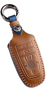 Key Fob Shell Case Replacement Fits for Ford Mustang Fusion Edge Explorer F150 F250 F350 Lincoln MKZ MKX MKC 2014-2017 Keyless Entry Remote Control 5 Button Pad Cover M3N-A2C31243300