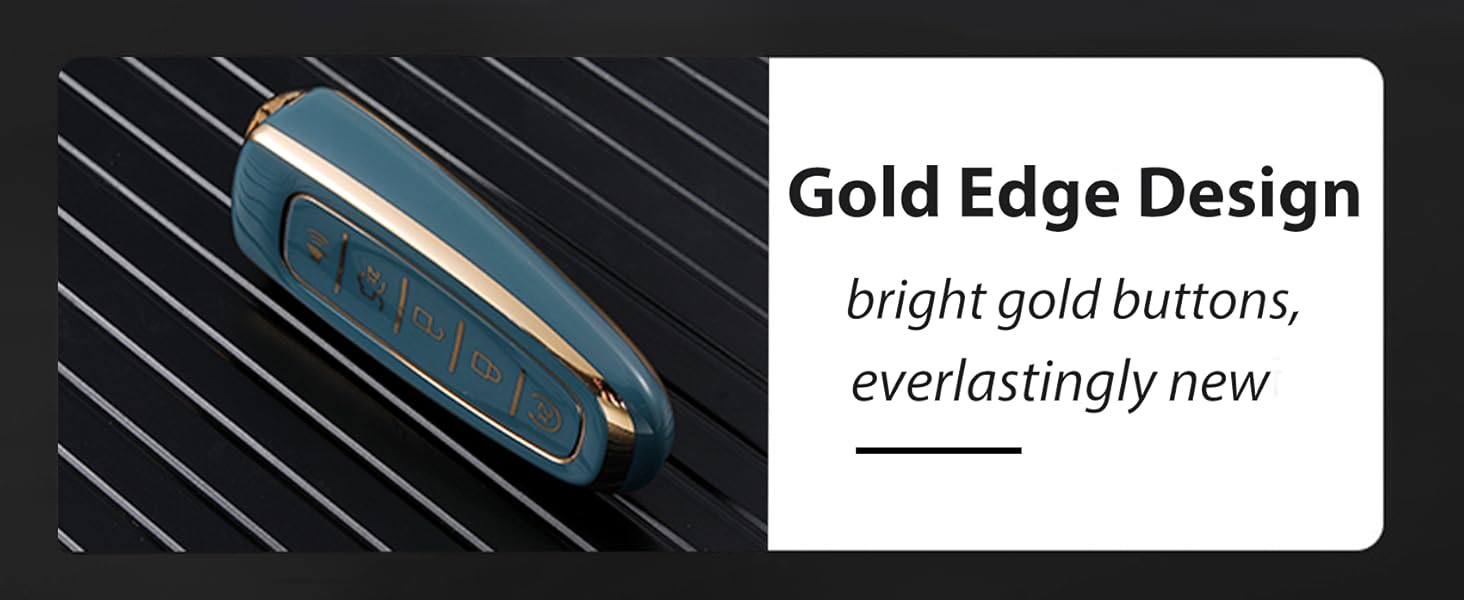 TPU Key Fob Cover Fit for Ford C-Max Edge Escape Expedition Explorer Flex Focus Taurus Lincoln MKS MKT MKX Navigator, Full Protection Soft TPU Key Case, with Bling Key Ring, Red