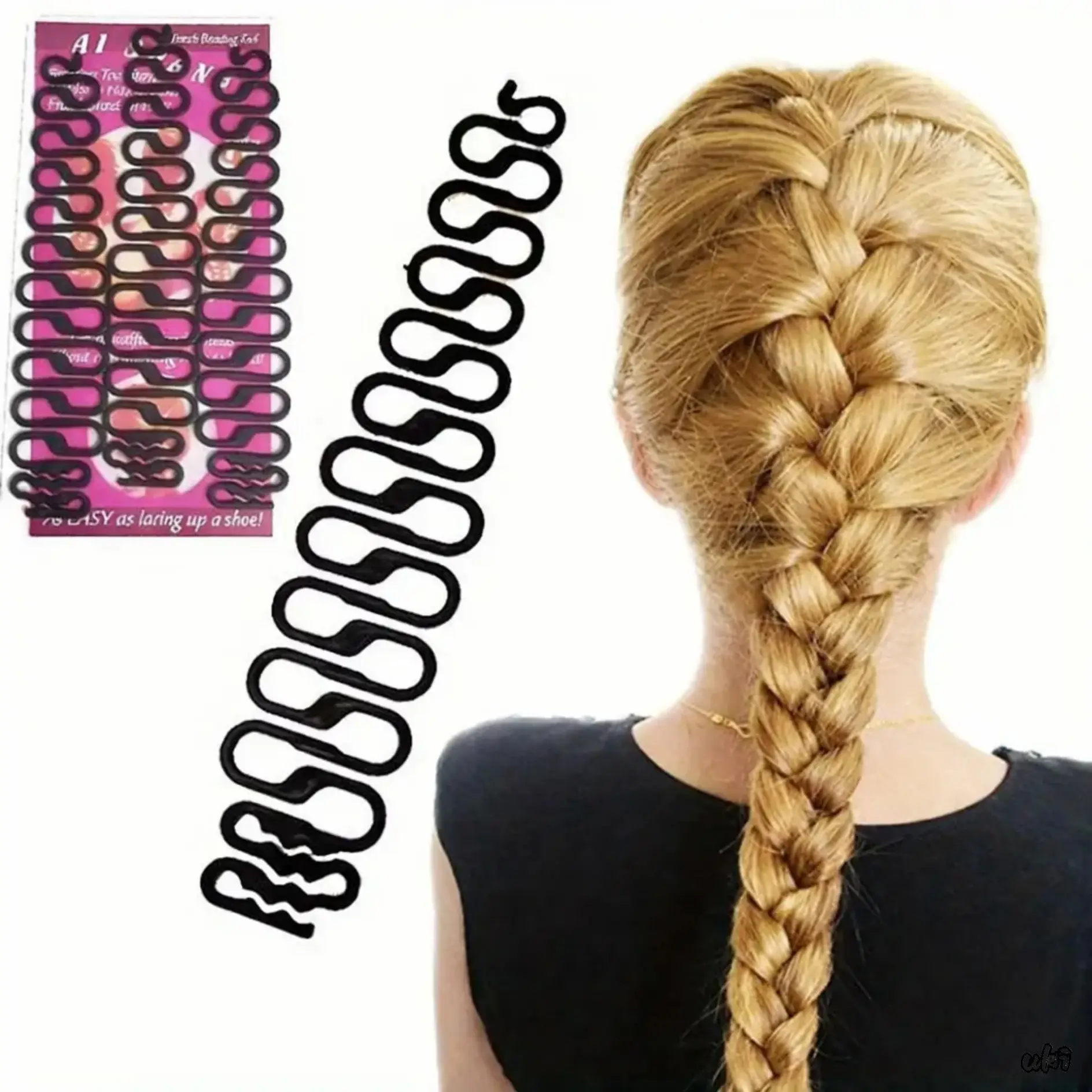 3Pcs Fishbone & French Braiding Hair Tool Set, Easy DIY Quick Hair Braider Styling Clips, Convenient Hairstyle Accessories For Women And Girls Daily Hair Styling