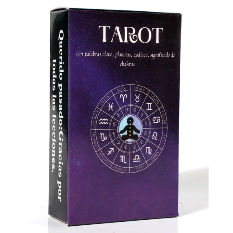 Tarot Cards for Beginners, Meanings Printed, Chakras, Planets, Zodiac Signs, Elements, Yes/no Divination, Ideal for Tarot Learners