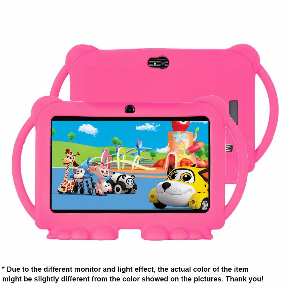 7-Inch Dual-Camera Tablet PC, Android Parental Control Education Tablet with Shockproof Case, 1024x600 Screen, Android Wi-Fi Tablet