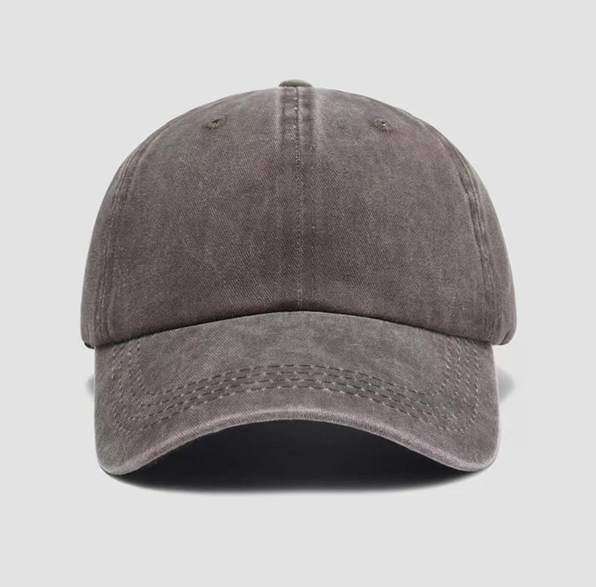Water washed old duckbill cap, spring and summer soft top, retro curved brim, versatile casual outdoor baseball cap