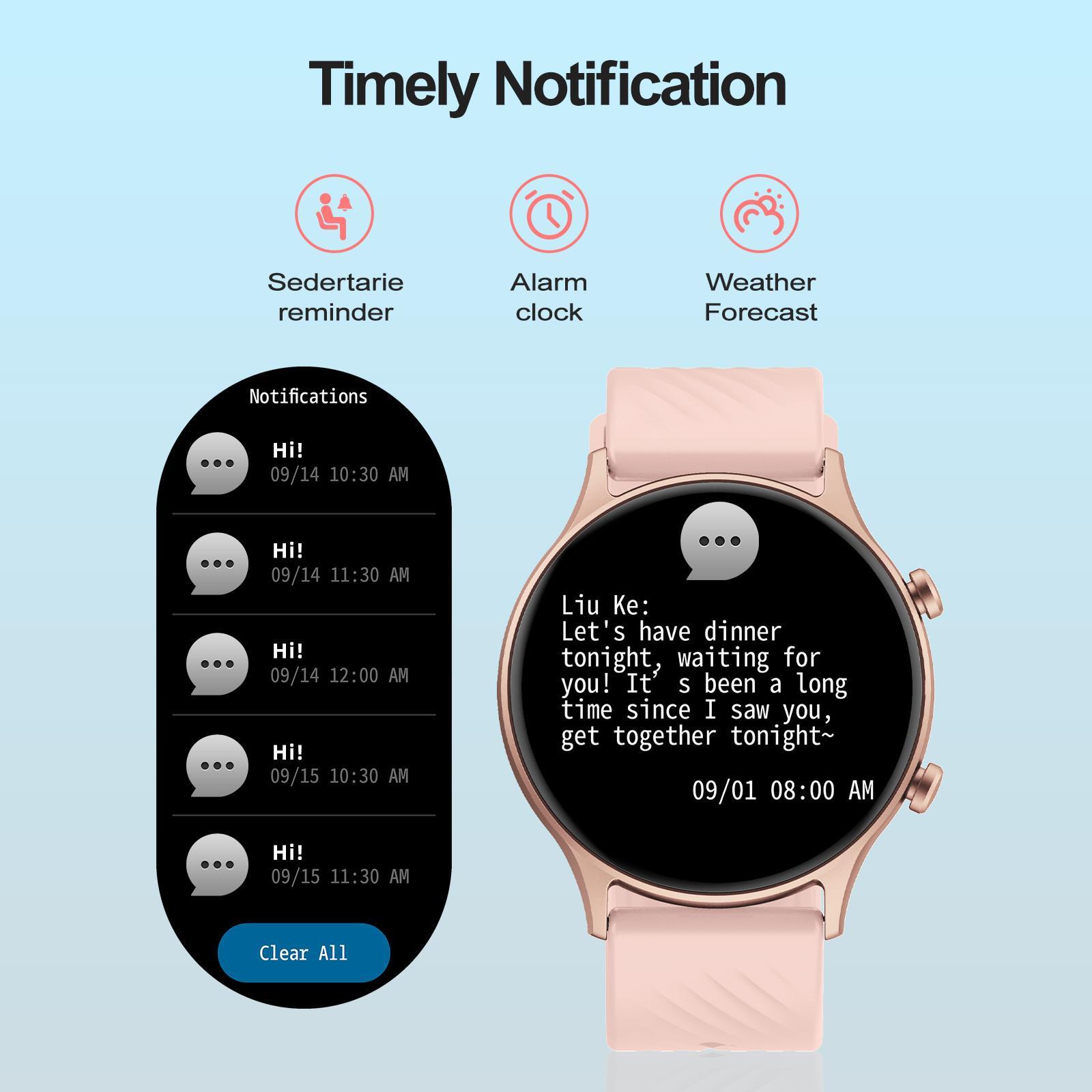 LIFEBEE Multifunctional Smart Watch for Women Men, (Answer/Make Calls) Fashionable Digital Health Smartwatch IP67 Waterproof Activity Sports Tracker for Women Men Wristwatch