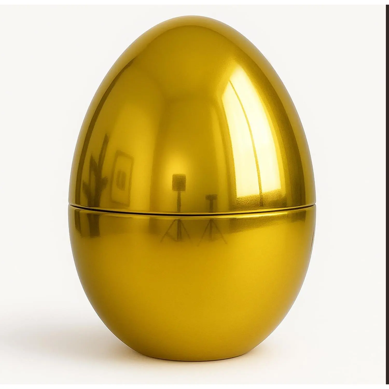 Jumbo Easter Egg - 10" Tall x 7" Wide Extra Large Empty Plastic Eggs - Perfect Kids & Adult Party Toys for Gift Baskets or Egg Hunt Decor - 1 Piece, Gold