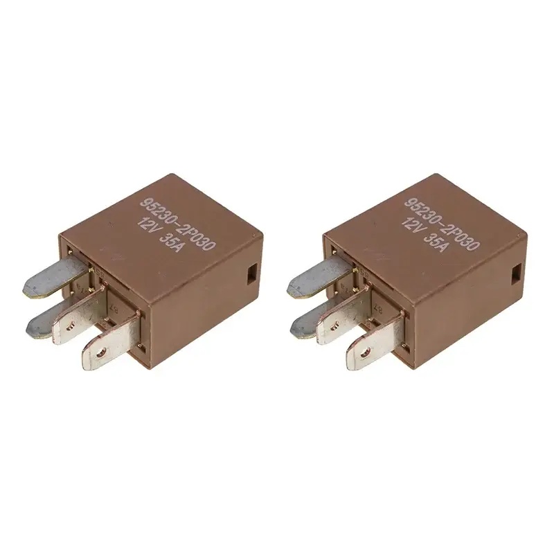 FridayParts 2 Pcs 4 Pin 12V 35A Power Relay 95230-2P030 for Hyundai Accent Azera Elantra Genesis G70 G80 G90 GV80 Kia Forte Sorento