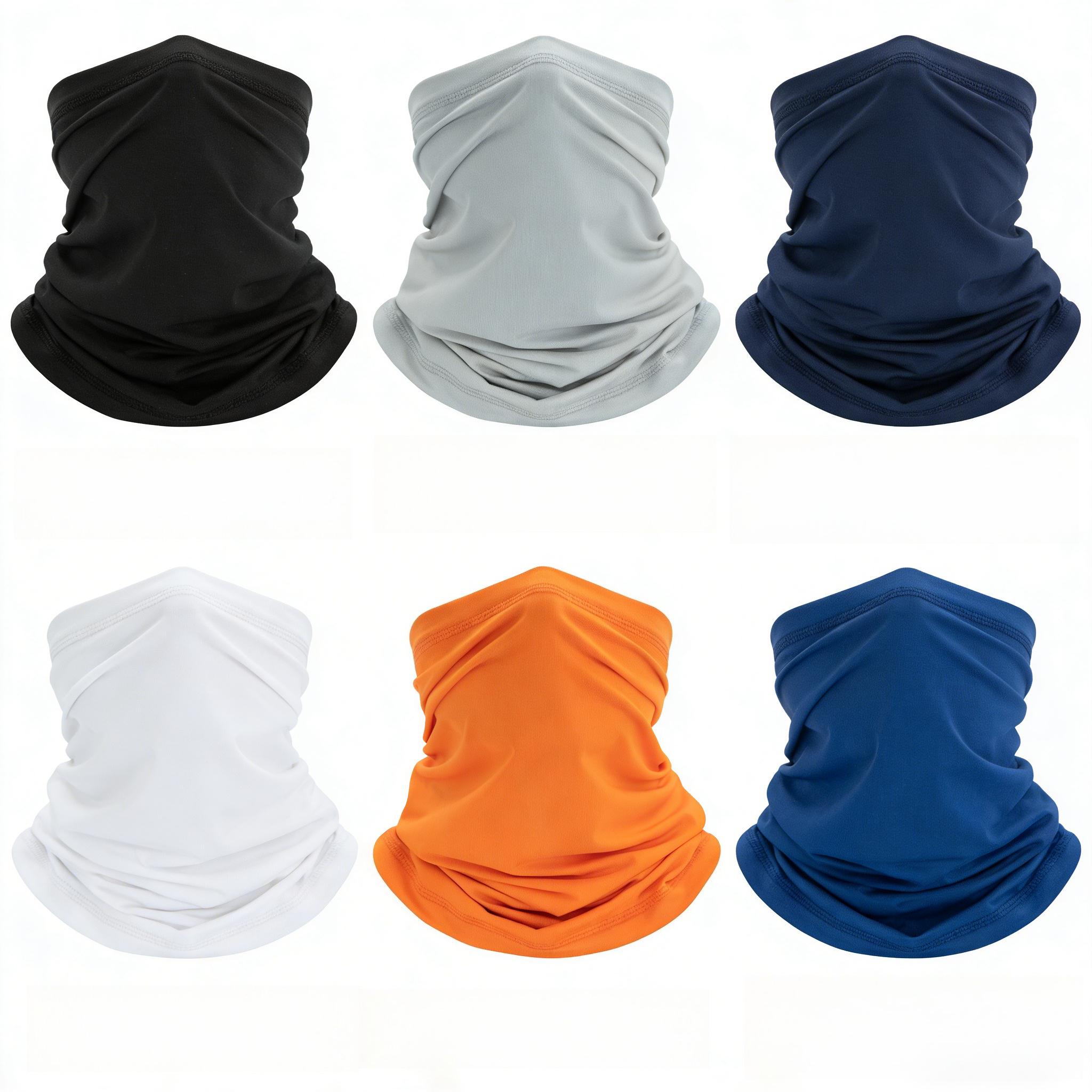 6-Pack Camouflage Neck Gaiters Face Mask for Men Women, Seamless Bandana Scarf Balaclava Headband, Multi-Functional Outdoor Headwear