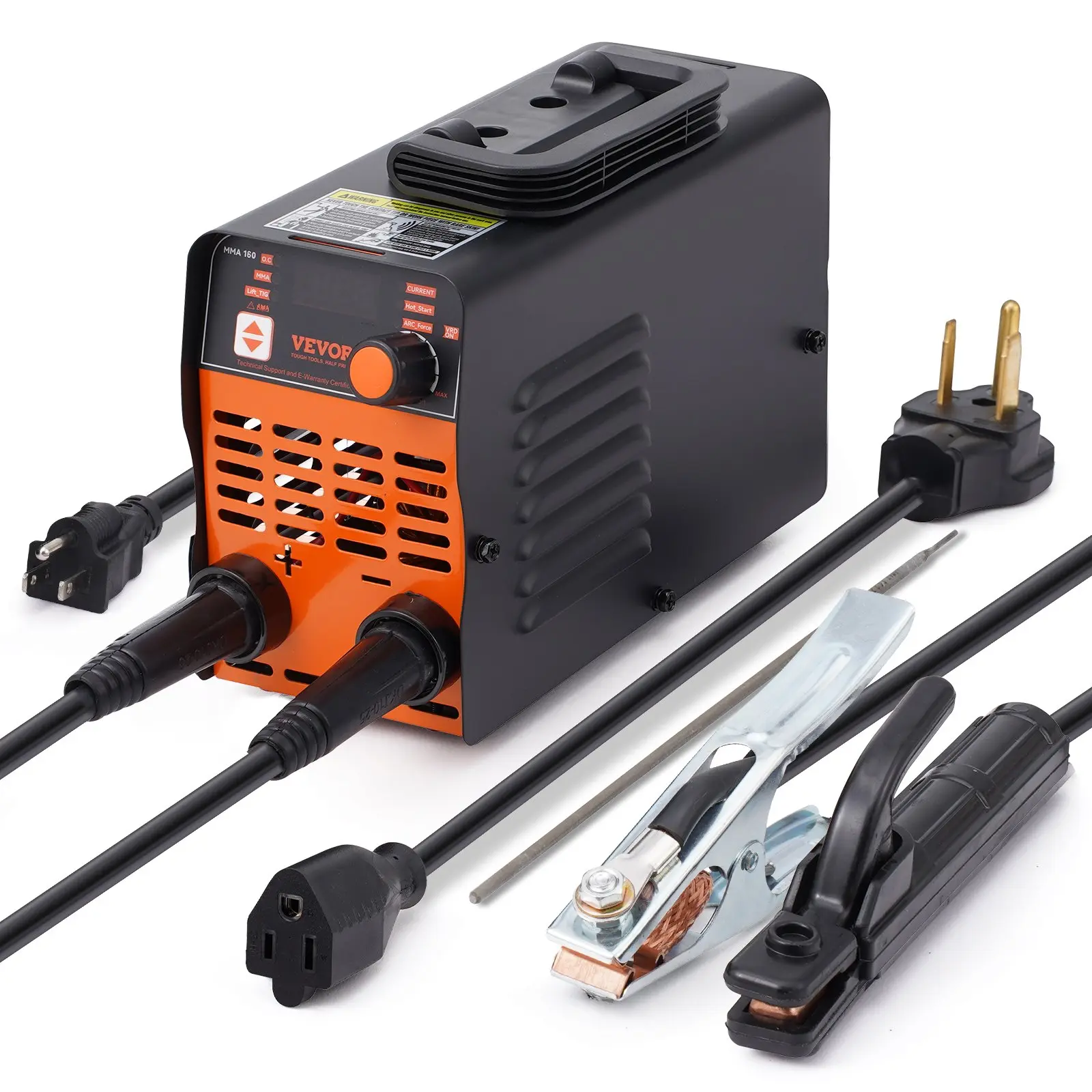 【DealsForYouDays】VEVOR Stick Welder, 160A ARC/Lift TIG 2-IN-1 Welding Machine with IGBT Inverter 110V/220V Portable MMA Welder Machine with Hot Start, Arc force and Anti-Stick