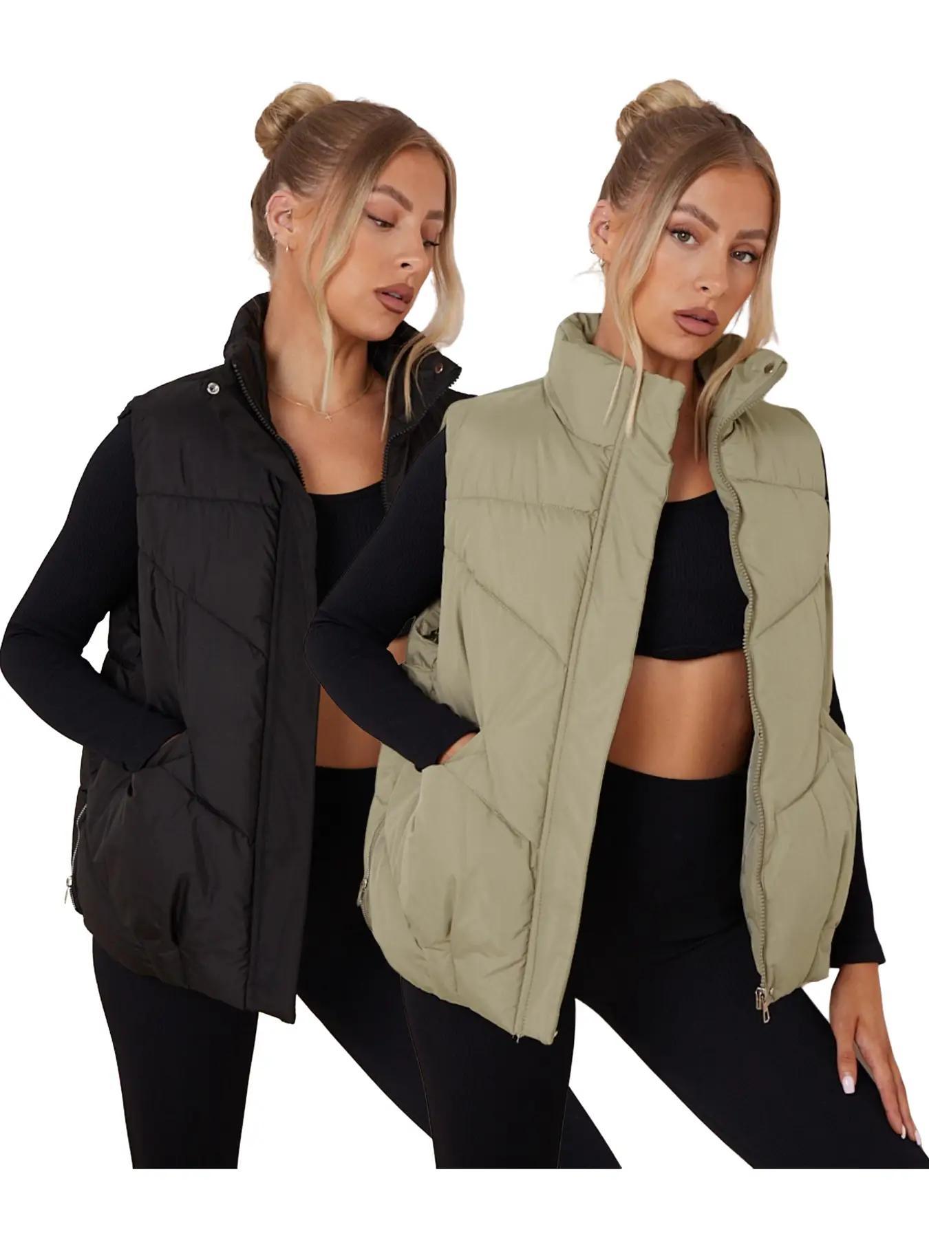 Women's Casual Loose-Fit Vest Jacket, Thick Woven Fabric, Fall & Winter Festival Style, Comfortable Daily Wear Outerwear