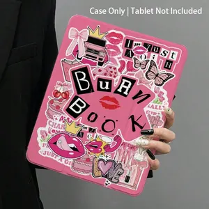 Cute Pink Pattern Ultra-Thin iPad Case with Built-in Pen Slot & Sleep/Wake Function | Shockproof Anti-Slip Flip Stand Cover for iPad 10th/11th Gen, A16, Pro, Air & Galaxy Tab S9 FE+ Series | Unisex Valentine’s & New Year Holiday Gift