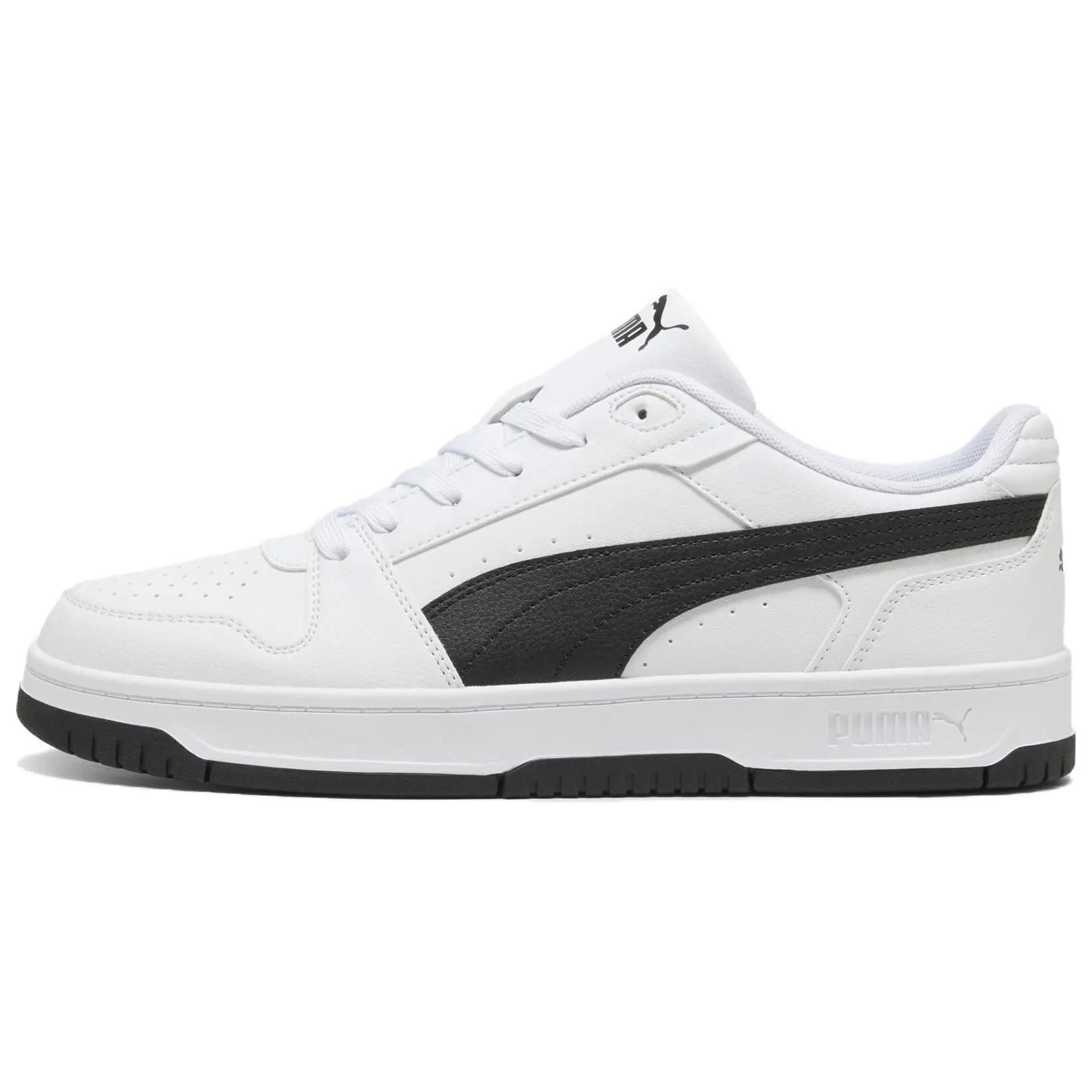 PUMA Rebound Slam Panda Colorway Campus Fresh Youth Minimalist Style Height Increasing Balance Support Low Top Sneakers 407169-09