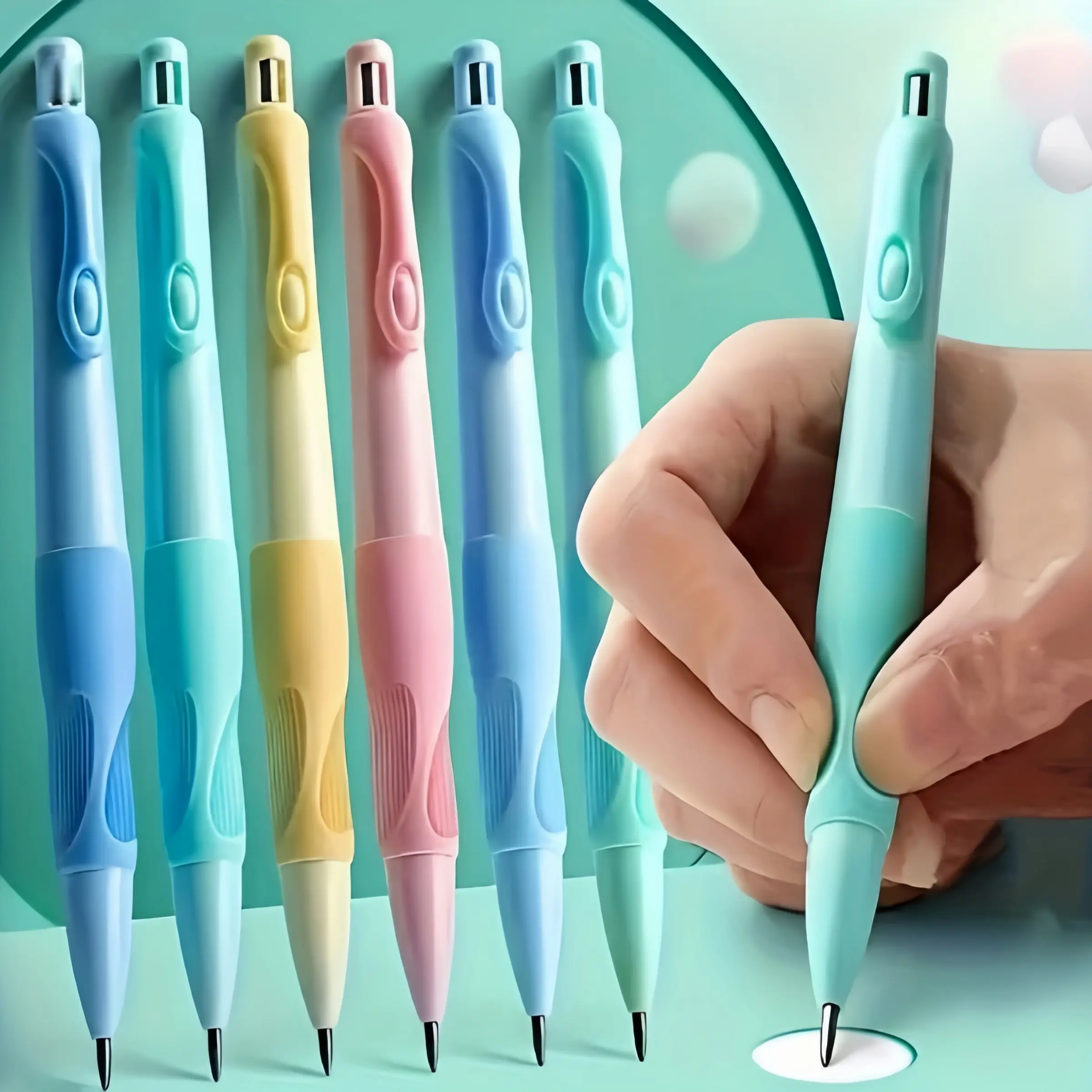 8/12 Piece Set 2.0mm Automatic Pencil, Replacement Leads Included, Ergonomic Design for Writing & Drawing, Ideal Gift for Students, Mechanical Pencils, Stationery Writing Tools