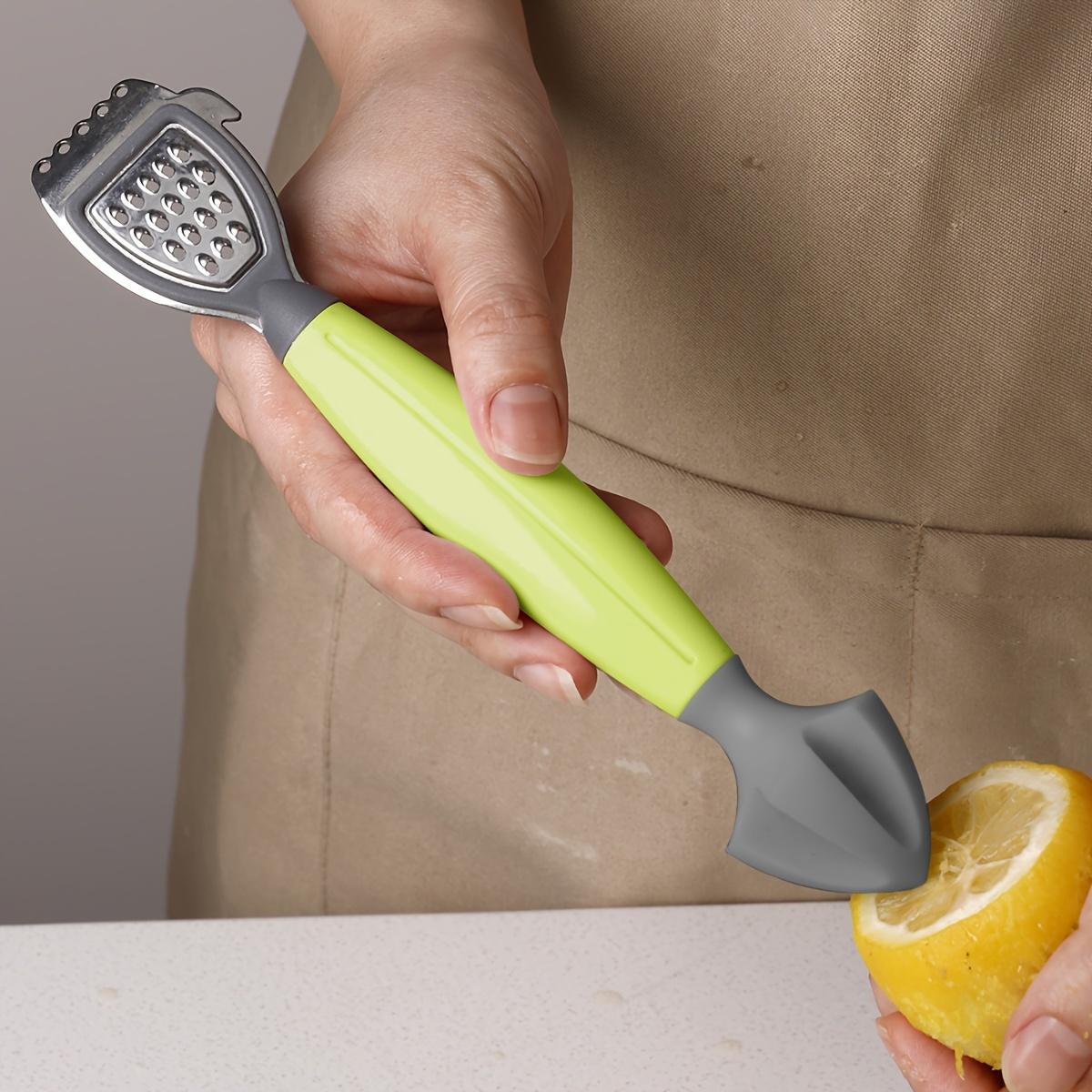 1pc Multifunctional Lemon Zester & Juicer with Integrated Bottle Opener