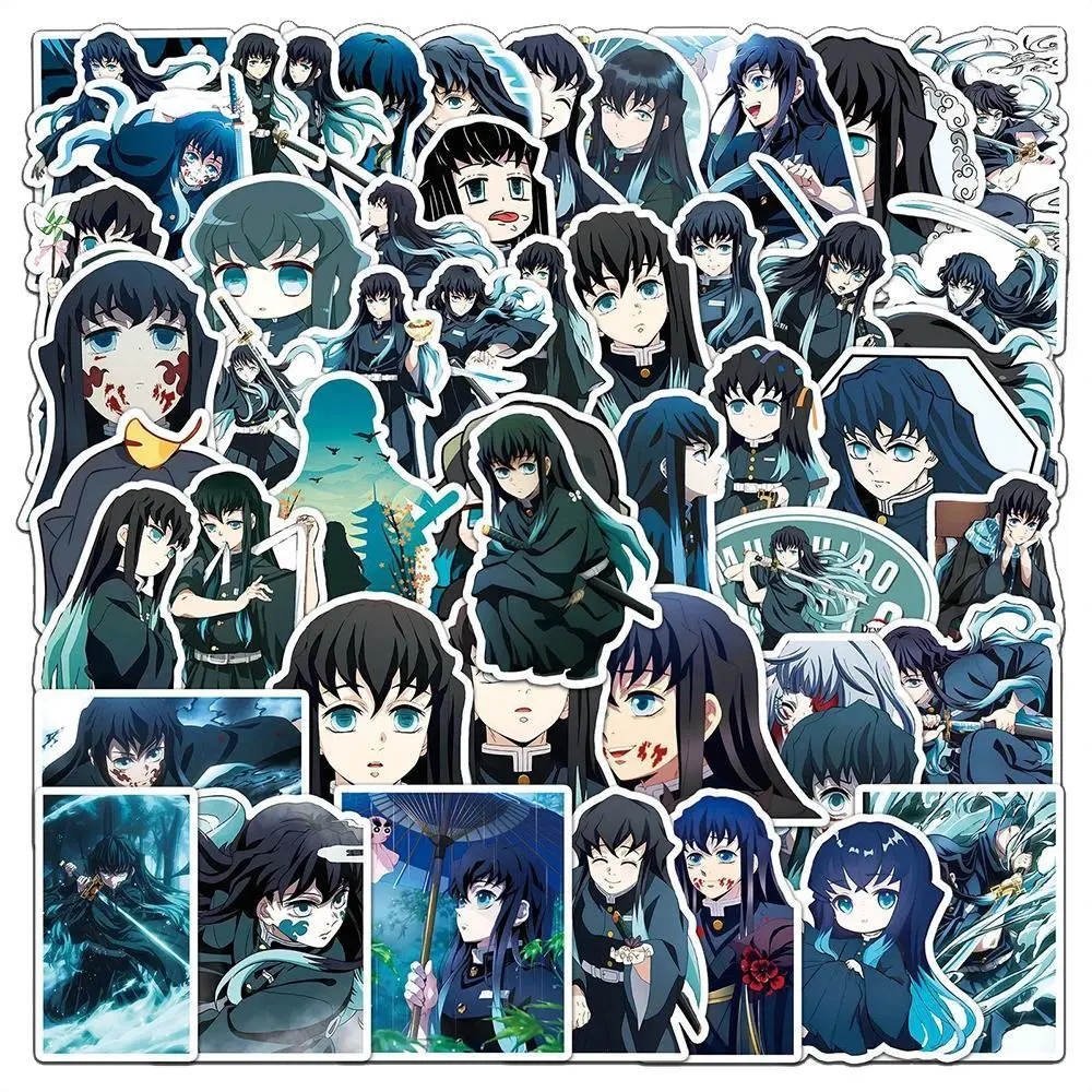 50pcs   Anime Graffiti Stickers DIY Scrapbook Laptop Bike Phone Cute Tokitou Muichirou Cartoon Decals Kids Toy