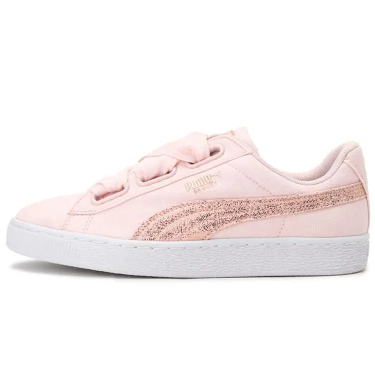 PUMA Basket Heart Canvas Low Top Sneakers 366495-02