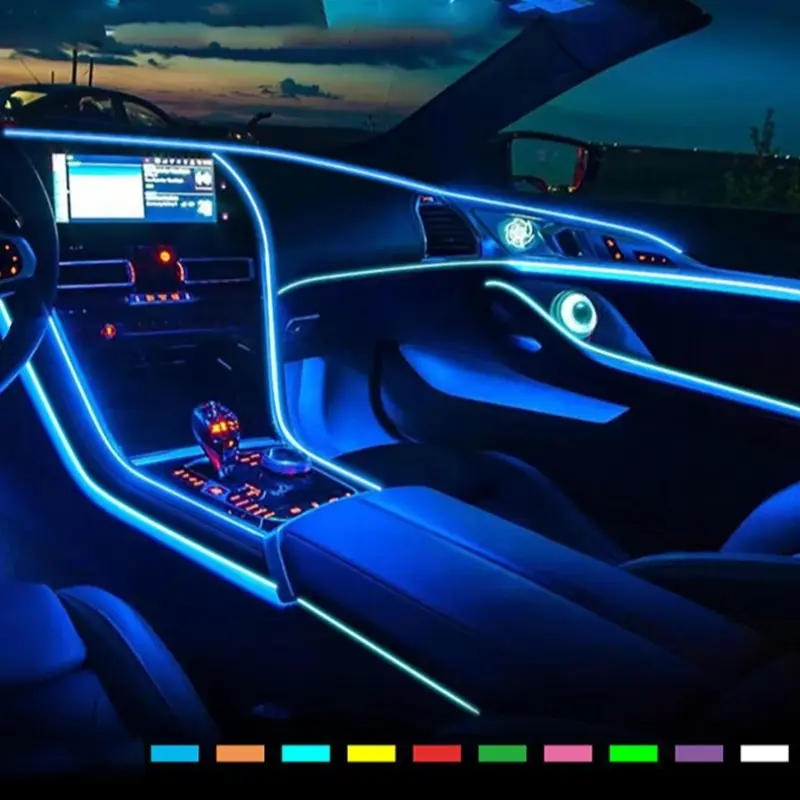 USB Car Atmosphere LED Light Strip, USB Neon Strip Light, Auto Decorative Light, Car Interior Decorative Light for Car Bedroom Bar, Led Car Ambient Light, Led Lights Car #GLOBAL PICKS