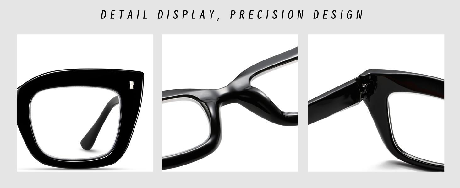 3 Pack Oprah Style Reading Glasses Oversized Readers Blue Light Blocking Computer Eyewear With Spring Hinge