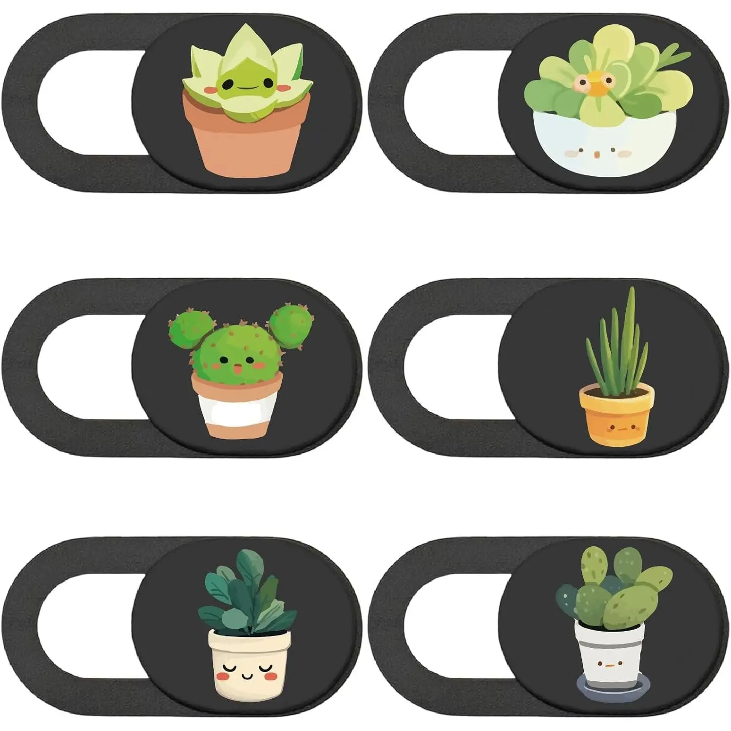 6 count Webcam Camera Covers Phone Camera Cover Slide     Guard Slide Protector for Laptop Desktop Computers Smartphones Tablets Notebooks Mini PC