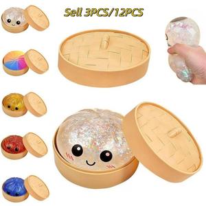Whole set 12pcs Liberty Dumpling Glitter Dumpling Squishies Toy Gift Box, Mystery Box, 3pcs Dumpling Squishy, Squishy Fidgets, Independence Day, Colorful Stress Balls Fidget Sensory Toy Desk Toys for Kids Adults, Unique Favor Gift for Mum,Dad