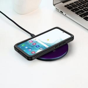 for Samsung Galaxy S22 Case, IP68 Waterproof Dustproof with Built-in Screen Protector, Heavy Duty Full Body Protective Phone Case for Samsung S22 5G, Black/Clear