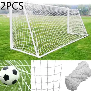 2-Pack Polyester Soccer Nets, 5-A-Side Training Equipment, Non-Waterproof, Strong Netting, Portable, Easy Storage, Includes Carry Bag