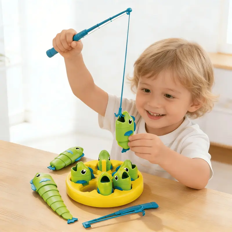 3D Printed Reel Big Catch Game Desktop Game Creative Fishing Game Kids Interactive Educational Toys