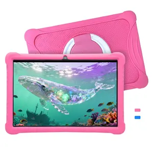 Father’s Day Gift | 10.1-Inch Android Kids Tablet, Online Class Ready, 2-in-1 Study & Learning, Lightweight & Shockproof, 5G WiFi, HD IPS, Bluetooth + Dual Camera, Smart Parental Control, Pink & Blue, Easter/Christmas/Birthday Gift (USB Cable, No Adapter)
