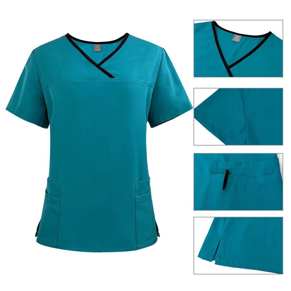 Women's Two-Piece Anesthesia Scrub Set, High-Stretch Workwear for OR Technicians & Nursing Staff