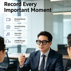 Office Ai Image Recognition Smart Glasses, Scan Documents/products, Automatic Voice-To-Text Conference Wearable Device