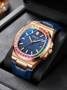 Luxury Onola Automatic Watch, Business Casual 30m Waterproof Mechanical Men's Watch, Stainless Steel Case, Analog Face, All Seasons