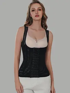 Summer Breathable Mesh Top, Waist Cinching Sporty Tight Fit Innerwear, Comfortable Backless Vest, Ideal for Active Wear