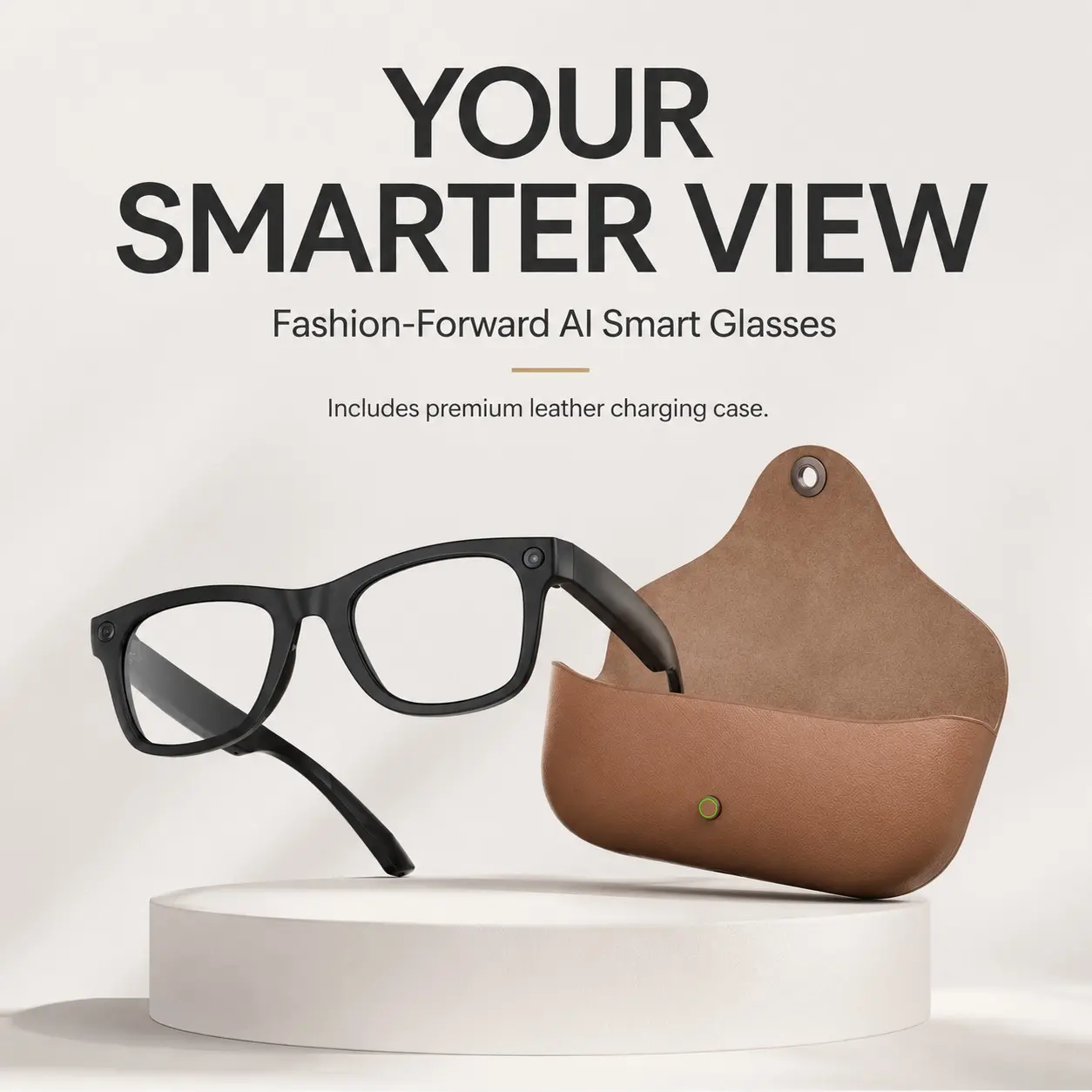 ENC Dual Mic Noise Cancelling Audio Glasses Modern Wearable Smart Glasses Camera, 2026 New Multifunctional Audio Sunglasses, Smart Translation Glasses with Ai Translator, 8MP High Detail 3280×2464 Photos & Premium Smooth HD Videos, Touch Control Bluetooth