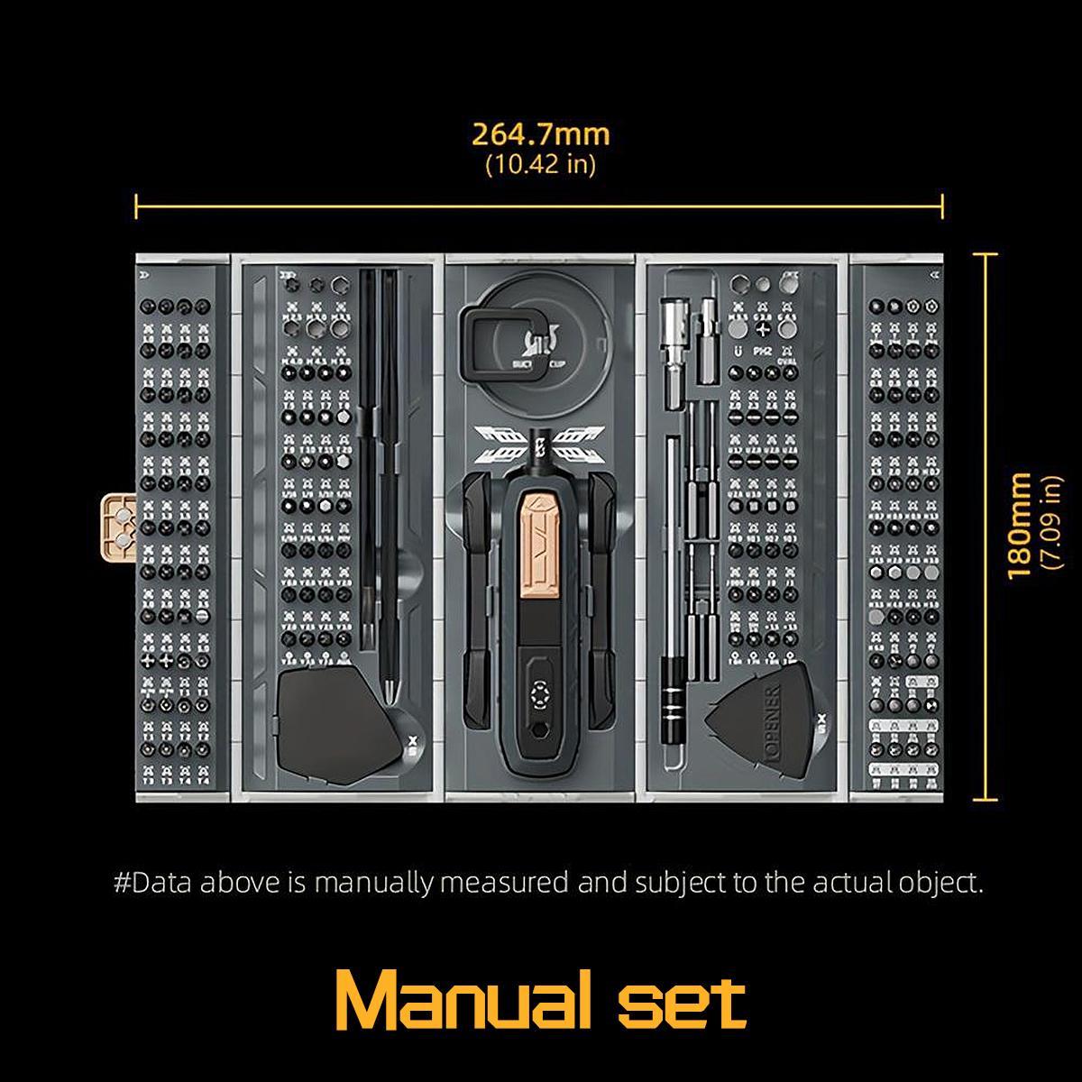 180 in 1 Precision Screwdriver Tools Set, Screwdriver Set with Storage Tool Box, Construction Tools, Automotive Mechanic Tools, Professional Maintenance Tool Set, Repair Tool Kit, Cool Tools for Mechanics, Work Equipment for Men, Men Gifts