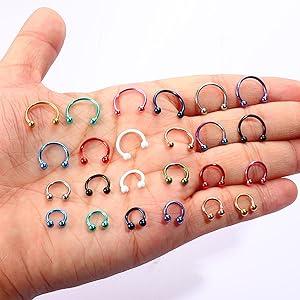 Sanfenly 48Pcs 14G Stainless Steel Horseshoe Nose Septum Rings Piercing Jewelry Cartilage Helix Tragus Earring Hoop Eyebrow Lip Hoop Piercing Ring for Women Men 6mm 8mm 10mm 12mm Beads Gold Sanfenly 48Pcs 14G Stainless Steel Horseshoe Nose Septum Rings Piercing Jewelry Cartilage Helix Tragus Earring Hoop Eyebrow Lip Hoop Piercing Ring for Women Men 6mm 8mm 10mm 12mm Beads Gold