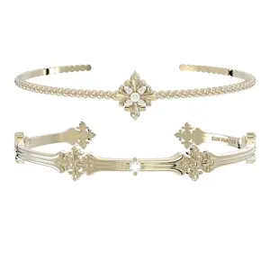 Iris bracelet titanium gold simple high-end Maillard jewelry French retro light luxury